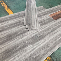 Suelos de Vinilo de Lujo Residenciales de Shandong, Resistentes al Fuego y al Agua, Color Gris Roble, Sistema de Clic Unilin, 6 mm, PVC, SPC