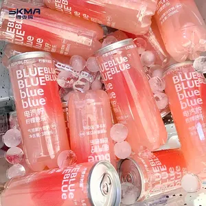 SKMA Clear Pet Cans 200ml 250ml 330ml 500ml Milk Tea Beverage Plastic Pet Cans Cold Soda Drink Cans