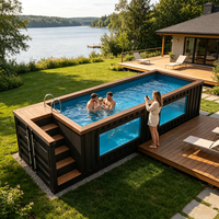 Piscines conteneurs haut de gamme : Solution de piscine portable extérieure pour projets résidentiels et commerciaux