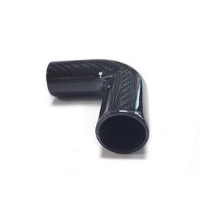 SHENYU Tubos de Codo de Fieltro de Carbono 3K (Ángulos de 45/90/Personalizados) de 5mm de Grosor con Acabado Brillante para Admisión de Aire de Coche e Industrial - Product Image 4