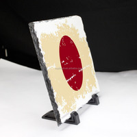 Topjlh vente en gros personnalisé 20*20cm ébauches de sublimation forme carrée cadre ardoise pierre
