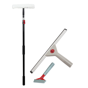 Extentool 20ft Twist Lock Telescopic <strong>Window</strong> <strong>Cleaning</strong> Brush Tools <strong>Set</strong> With Silicone Squeegee - Product Image 1