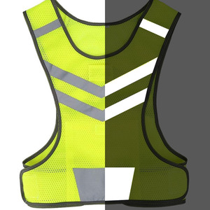 Gilet de sécurité réfléchissant vert de haute qualité en maille haute visibilité certifié ANSI Classe 1 EN 20471, logo personnalisable, couleur personnalisable, OEM/ODM - Product Image 4