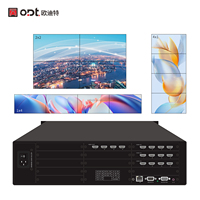 Controlador de Video Wall Profesional 12x4 Modular con Función Roaming para Sistema de Pantallas LCD Comerciales Grandes 2x2