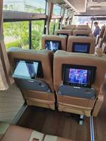 Seat back vod monitor layar android sistem hiburan untuk penumpang bersenang-senang