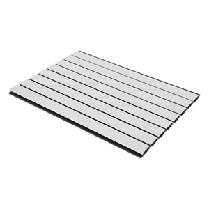 Ánh sáng bằng Gỗ PVC Slatted Acoustic Flute 3D trang trí nội thất WPC Panel tường cho khách sạn nhà - Product Image 4