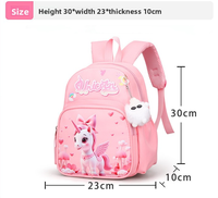 Sac à dos pour enfants léger et respirant avec bretelles réglables, décompression, pendentif personnalisé offert, idéal pour l'école primaire