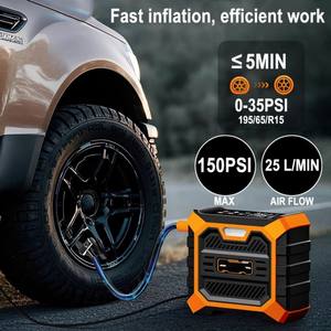 <span class=keywords><strong>Compresor</strong></span> <span class=keywords><strong>de</strong></span> <span class=keywords><strong>Aire</strong></span> Portátil para Auto <span class=keywords><strong>de</strong></span> 6000mAh, Inflador <span class=keywords><strong>de</strong></span> Neumáticos Eléctrico para Scooter, Bomba <span class=keywords><strong>de</strong></span> <span class=keywords><strong>Aire</strong></span> Inalámbrica DC12V, <span class=keywords><strong>Mini</strong></span> Inflador <span class=keywords><strong>de</strong></span> Neumáticos 150PSI - Product Image 4