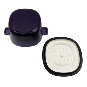 Petite cocotte en fonte émaillée avec couvercle, pot individuel pour la cuisson et la préparation culinaire - Product Image 4