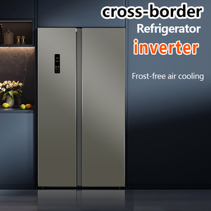 Réfrigérateur électrique double porte en acier inoxydable de haute qualité 530L, sans givre, portable, pour usage domestique et hôtelier - Product Image 2