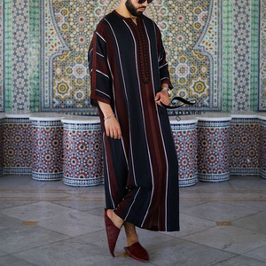 Ingrosso stile etnico camicia a righe Casual di grandi dimensioni abbigliamento africano nuova sensazione abbigliamento Casual dal sud Africa - Product Image 4