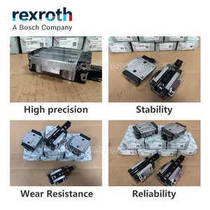원래 독일 Rexroth R165122220 선형 가이드 블록 베어링 블록 Rexroth 블록 러너 가이드 베어링 슬라이딩 레일 CNC