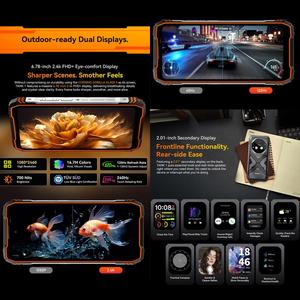 Teléfono Resistente Blackview Oscal TANK 1 5G, 16+512 GB, Android 15, 6.78 Pulgadas, Dimensity 7050, IP68/69K, NFC, OTG, Cámara de 108 MP, Industrial, para Exteriores - Product Image 3