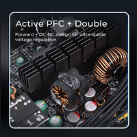 Power Supply Gaming ATX 750W 80 Plus Bronze Efisiensi Tinggi untuk Distributor Komponen PC Global