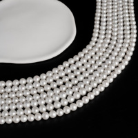 Promotion des ventes parfait rond 4-5MM forme élégant de haute qualité naturel brillant perles d'eau douce en vrac perles pour la fabrication de bijoux