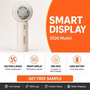 Nouvelle Machine Électrique Anti-Bouloches LCD 2026, Rasoir à Tissu à 6 Lames par Aspiration, Épilateur Portable pour Vêtements, Vente en Gros, Fournisseur ODM - Product Image 3