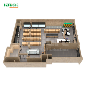 Metallic Heavy Duty Retail <b>Display</b> Rack with Wall Mount for Supermarket Full Store Setup - Product Image 6