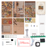 Tonecheer Magic Shop - Jouet de puzzle en bois écologique à découpe laser 3D avec musique - Maison miniature pour poupées - Décoration de la maison - Cadeau