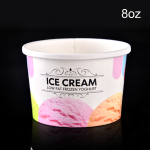 4Oz 6Oz 8Oz 12Oz 16Oz 32Oz 64Oz Kem Giấy Cốc Kem Dùng Một Lần - Product Image 3