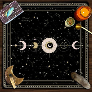 タロットカードテーブルクロス75*75cmマンダラ生命の木蝶キノコフリーステーブルクロス風ストールタペストリーをカスタマイズ - Product Image 6