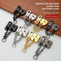 Meubles modernes sans clé porte coulissante chaîne boulon serrure sécurité garde loquet pour chambre maison hôtel