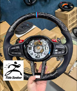 พวงมาลัยคาร์บอนไฟเบอร์แบบกำหนดเองสำหรับ BMW F30 <span class=keywords><strong>F10</strong></span> F15 F36 F01 F20 F22 F25 F31 F32 M3 M4 M5 M6 G20 G30 ไม่มีถุงลมนิรภัย - Product Image 4