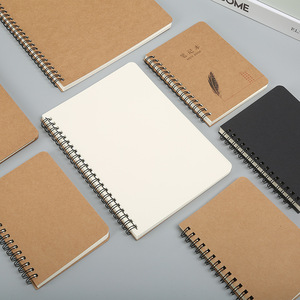 Logotipo personalizado A4 A5 A6 B5 tamaño espiral encuadernado Tapa dura diario cuaderno regalo conjunto material de la cubierta de papel - Product Image 4