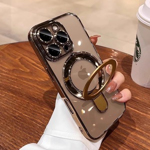 Lusso placcato telaio TPU trasparente Cover posteriore in metallo porta telefono custodia per Apple <span class=keywords><strong>iPhone</strong></span> 16 15 14 Plus 13 12 <span class=keywords><strong>11</strong></span> <span class=keywords><strong>Pro</strong></span> Max 17 aria - Product Image 1
