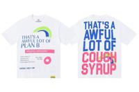 T-shirt classique ALOCS à manches courtes COUGH SYRUP, fabricants de vêtements, 100% coton, vêtements personnalisés hip hop