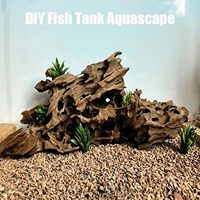 Bois flotté PKY assorti, bois de fond, bois courbé en nid d'abeille pour aquarium d'eau douce et décoration de terrarium pour tortues