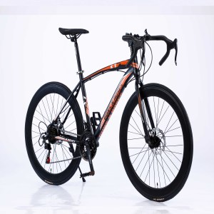 Nuevo en stock Barato Acero 52cm Roadbike <span class=keywords><strong>Bicicleta</strong></span> 14 Speed Road Bike para hombres Ciclismo Road con marco <span class=keywords><strong>de</strong></span> aluminio - Product Image 4