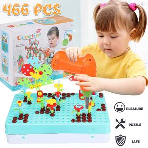466 pièces DIY perceuse électrique outil jouets auto-assemblage blocs de construction blocs de vis créatifs jouet pour enfants avec tournevis - Product Image 2