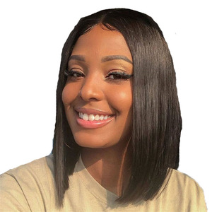 Perruque <span class=keywords><strong>courte</strong></span> droite à raie au milieu, <span class=keywords><strong>cheveux</strong></span> <span class=keywords><strong>mi</strong></span>-longs, perruque pour femmes, moelleuse, douce et de haute qualité, prix de gros - Product Image 4