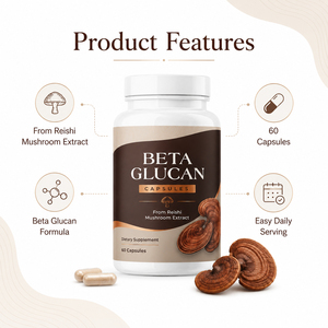 Prix d'usine – Capsules de glucane alpha-bêta acylé hydrolysé de qualité cosmétique, complément alimentaire pour adultes, végétaliens, sans gluten, femmes enceintes - Product Image 2