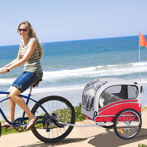 Hochsicherheits-Mehrzweck-Klapp-Aluminium-Fahrrad anhänger für Kinder und Haustiere - Product Image 6