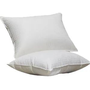 하이 퀄리티 호텔 품질 저자 극성 흰색 격자 무늬 다시 수면 푹신한 베개 수면 침대 베개