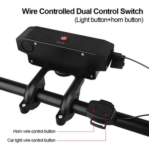 Nueva carga USB <span class=keywords><strong>MTB</strong></span> bicicleta luz bocina resaltar bicicleta luz impermeable ciclismo lámpara linterna ciclismo equipo Accesorios - Product Image 5