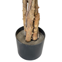 250cm Artificiel Faux Ficus Arbre De Mariage Artificiel Automne Ficus Avec Pot En Plastique Artificiel Bonsaï Arbre pour la Décoration