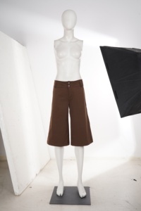 2026 New Women's Brown <b>Knee</b> Length Shorts <b>High</b> Waist Casual Mid Length Pants Summer Loose Fit Comfortable Bermuda Short - Product Image 6