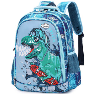 Ensemble de sacs à dos scolaires imperméables avec design dinosaure 3D, grande capacité, pour garçons d'âge préscolaire, avec trousse à crayons et sac à lunch isotherme - Product Image 2