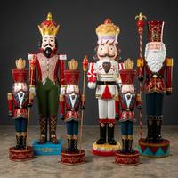 Accessoires géants en fibre de verre pour sucettes de Noël |   Sculpture de bonbons colorés pour la décoration des parcs à thème