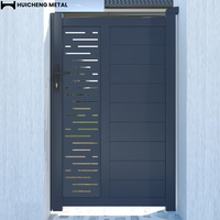 Portails de jardin en aluminium - Design moderne et luxueux, revêtement poudré, hauteur personnalisable, portail piétonnier découpé au laser, clôture de jardin pour l'intimité