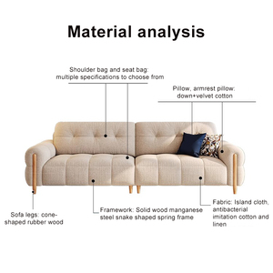 Sofás <span class=keywords><strong>italianos</strong></span>, sofás de nube, sofás de lujo para sala de estar, conjunto de muebles, sofá modular moderno con marco de madera maciza - Product Image 6