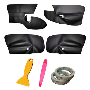 Volkswagen Golf 5 <b>Door</b> Panel Leather <b>Trim</b> Kit Black Microfiber Interior Upgrade With Installation Tools - Product Image 4