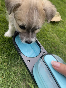 Nuevo nuevo perro salir taza portátil caminar perro mascota viaje taza de agua plegable mascota perro botella de agua potable - Product Image 6