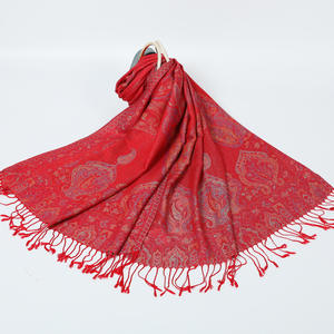 <span class=keywords><strong>Hijab</strong></span> Proveedor Ventas directas Anacardo Jacquard Chal Turbante con borlas Mujeres Pañuelo largo Bufandas musulmanas árabes Hijabs musulmanes - Product Image 5