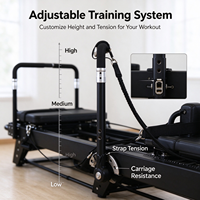 Machine de Pilates Megacore, lit Megaformer commercial pour l'entraînement en studio de Pilates