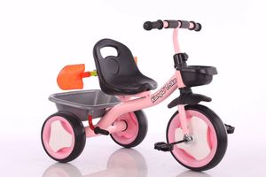 Triciclo con paleta y cesta trasera para niños, nuevo diseño, venta al por mayor, 3 ruedas - Product Image 4