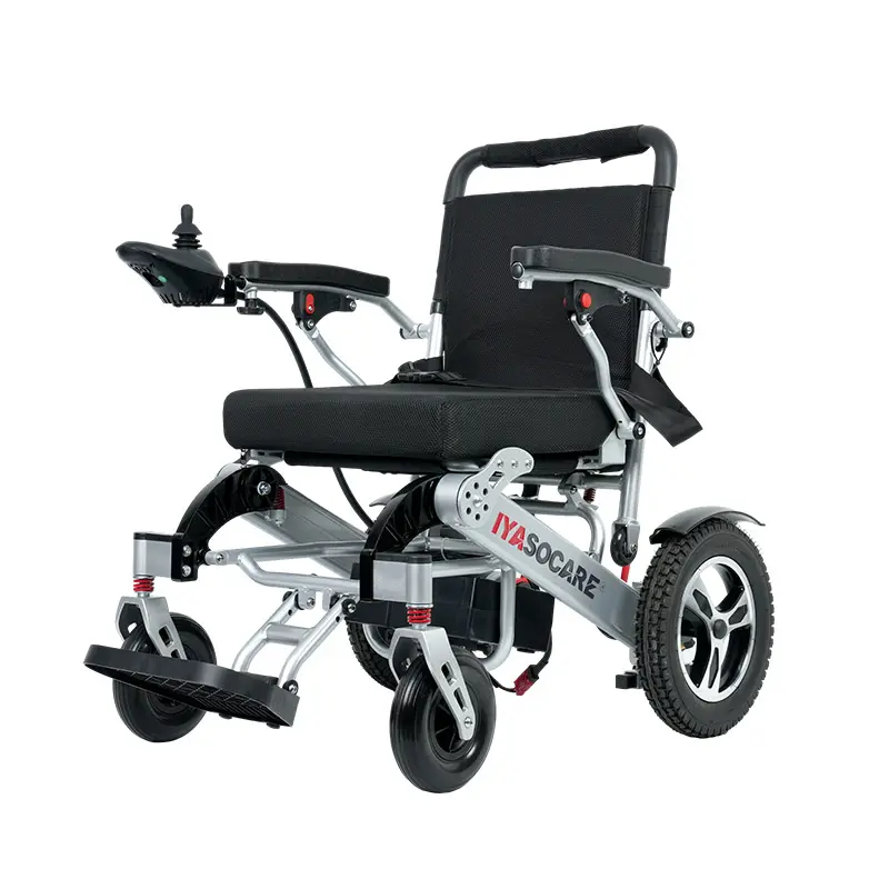 Produk rehabilitasi ringan lipat kursi roda listrik untuk orang tua dan penyandang cacat