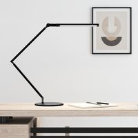 Lampe de table électrique moderne et simple, pliable, à bras réglable, avec éclairage grand angle flexible, sans scintillement, protection oculaire, rotation à 360°